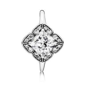 Pandora Crystallised Floral Fancy Ring